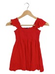 Vorschaubild 1 von Sommerkleid Gr. 34 Rot Gesmokt Rüschen