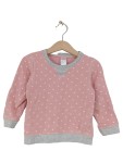 Vorschaubild 1 von Sweatshirt Pullover Kinder Gr. 92 Rosa Herzchen Muster Bio-Baumwolle
