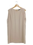 Vorschaubild 1 von Top Bluse Damen Gr. 40 Beige Ärmellos Elegant