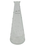 Vorschaubild 1 von Glas Vase klar Flasche Form Muster 19cm