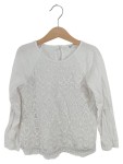 Vorschaubild 1 von Langarmshirt Spitze Weiß Gr. 122 Mädchen
