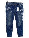 Vorschaubild 1 von Destroyed Jeans Gr.30 Blau Farbspritzer Denim