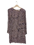 Vorschaubild 1 von Freizeitkleid Gr. 42 Langarm Leoparden-Print Lila
