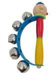 Vorschaubild 1 von Baby Rassel Clown mit Glöckchen Holz Metall