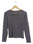 Vorschaubild 1 von Langarmshirt Gr. 36 gestreift grau lila