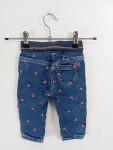 Vorschaubild 2 von Baby Mädchen Jeans Regular Fit Herz Muster Gr. 74 Blau