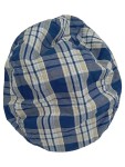 Vorschaubild 1 von Flatcap Schiebermütze kariert Blau Weiß