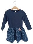 Vorschaubild 1 von Freizeitkleid Gr. 104 Blau Pferde Muster Quasten