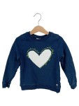 Vorschaubild 1 von Sweatshirt Gr. 104 Herz Pailletten blau