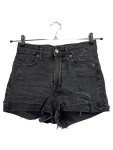 Vorschaubild 1 von Jeans Shorts Damen Gr. 36 Schwarz Used Look Destroyed High Waist