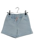 Vorschaubild 1 von Jeans Shorts Mädchen Gr. 146 hellblau Kordelzug Paperbag