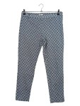 Vorschaubild 1 von Stoffhose Damen Größe 42 geometrisch blau weiß