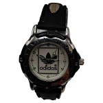 Vorschaubild 1 von Armbanduhr Herren Schwarz Lederarmband Edelstahl Logo Sportlich