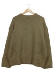 Vorschaubild 1 von Pullover Damen Gr. 40 Oliv Rundhals Strickpullover