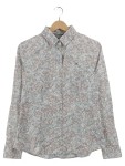 Vorschaubild 1 von Hemdbluse Langarm Blumenmuster Braun Gr. 38