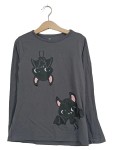 Vorschaubild 1 von Langarmshirt Fledermaus Gr. 134 Grau