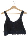 Vorschaubild 1 von Bustier Dunkelviolett Häkeldetails Größe 36