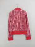 Vorschaubild 2 von Bomberjacke Kinder Rot Gr. 152 Baumwolle Kariert Casual Alltag Polyester