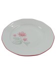 Vorschaubild 1 von Kuchenteller Porzellan Weiß Blumenmotiv 17, 5cm