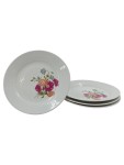 Vorschaubild 1 von Kuchenteller Blumenmuster Porzellan 4er Set