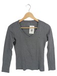 Vorschaubild 1 von Langarmshirt V-Ausschnitt Gr. 36 Grau