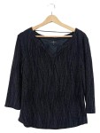 Vorschaubild 1 von Langarmshirt Gr. 38 Schwarz Glitzer