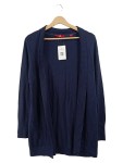 Vorschaubild 1 von Strickjacke Damen Gr. 42 dunkelblau offen