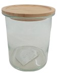 Vorschaubild 1 von Vorratsglas Glas mit Bambusdeckel 1.7L Ø14x16 cm Transparent
