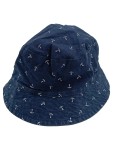 Vorschaubild 1 von Sonnenhut Baby Kinder Gr. 74 Dunkelblau Anker Muster Bucket Hat