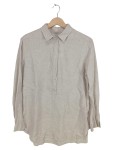 Vorschaubild 1 von Hemdbluse Leinen Langarm Gr. 38 Beige