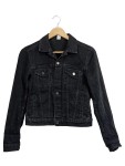 Vorschaubild 1 von &Denim Jeansjacke Damen Gr. 34 XS Schwarz Klassisch Baumwolle