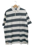 Vorschaubild 1 von Polo Herren Rugbyshirt gestreift grau weiß Gr. 50/L Vintage
