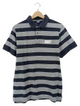Vorschaubild 1 von Poloshirt Herren Gr. 50, L Gestreift Grau Blau Kurzarm Polo