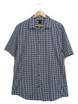 Vorschaubild 1 von Freizeithemd Kurzarm Karo Schwarz Weiß Herren Gr. 52 XL
