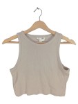 Vorschaubild 1 von Basic Ripp-Top Tanktop Beige Gr.38 Damen