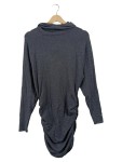 Vorschaubild 1 von Strickkleid Gr. 38 Grau Rollkragen Sweatkleid