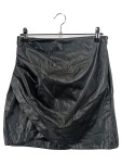 Vorschaubild 1 von Lederrock Schwarz Gr. 38 Polyurethan