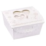 Vorschaubild 1 von 10er Set Geschenkboxen Hochzeit Weiß 7,5cm