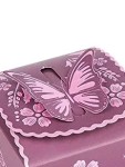 Vorschaubild 4 von 10x Geschenkbox Lila Blumenmuster 7x4cm