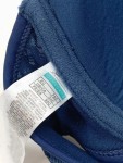 Vorschaubild 3 von Bikini-Oberteil Damen Blau Gr. 34/XS Polyester Lochmuster Feminin