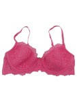 Vorschaubild 1 von BH Spitze Pink Damen Größe 75C Bügel-BH Floral Spitzen-BH