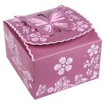 Vorschaubild 2 von 10er Set Geschenkboxen Lila Blumen Hochzeit
