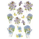 Vorschaubild 2 von 3-D Relief-Sticker Elfen Blumen Schmetterlinge