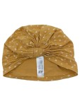 Vorschaubild 1 von Turban Mütze Kinder Größe 86 Gelb Blumenmuster