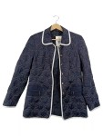 Vorschaubild 1 von Steppjacke Gr. 34 schwarz bestickt Kontrastkanten