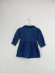 Vorschaubild 2 von Jeanskleid Kinder Gr. 80 Blau Baumwolle Uni Casual Alltag Frühjahr/Sommer