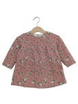 Vorschaubild 1 von Freizeitkleid Blumenmuster Rosa Langarm Gr. 80