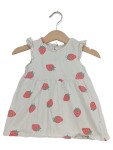 Vorschaubild 1 von Sommerkleid Erdbeermuster Weiß Gr. 68