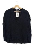 Vorschaubild 1 von Langarmshirt Schwarz V-Ausschnitt Gr. 40