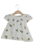 Vorschaubild 1 von Bluse Gr. 86 weiß Blumenstickerei Rüschen